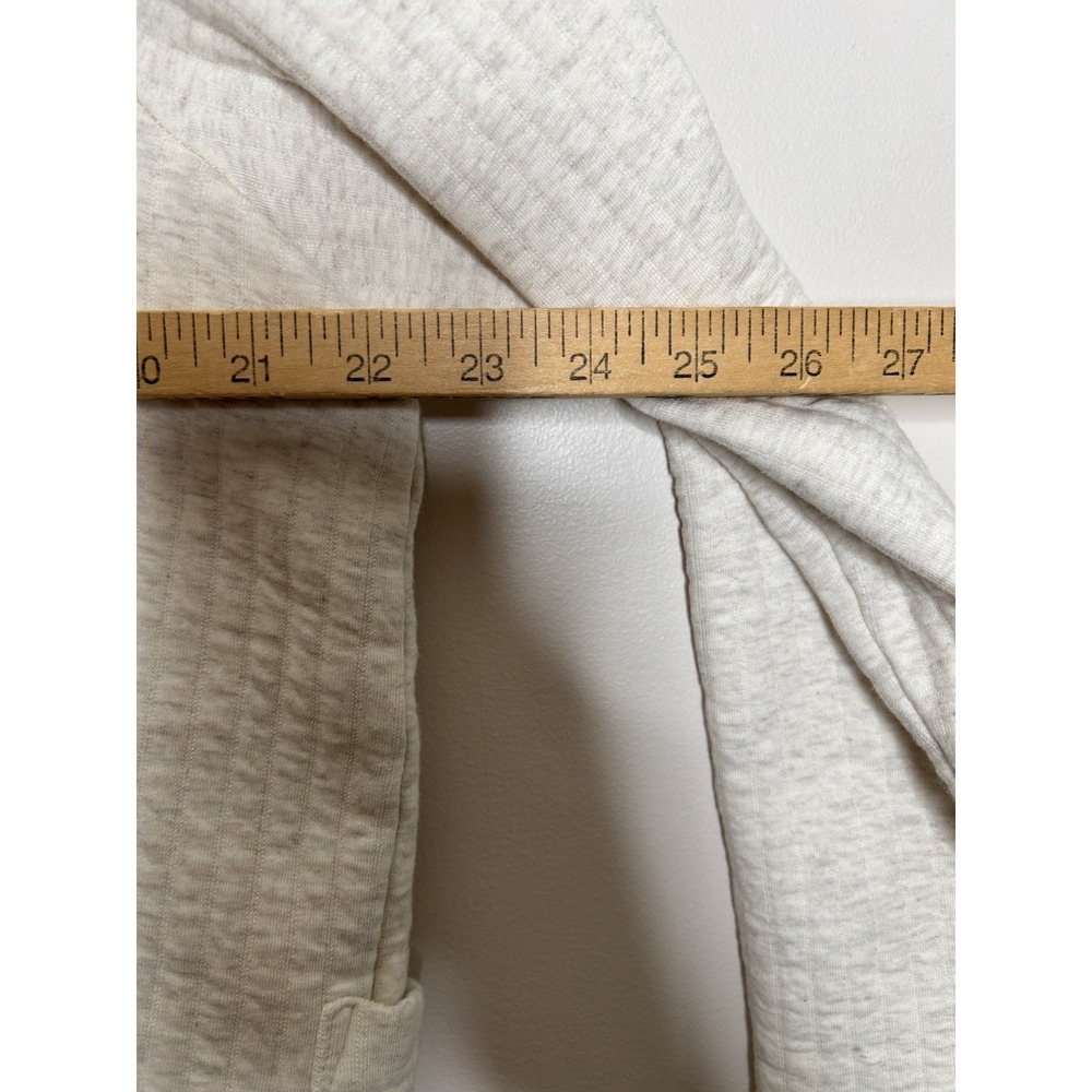 Pure Jill Jacket Women's Oatmeal Cotton Quilted Travel Career Preppy Size Large - Picture 9 of 10